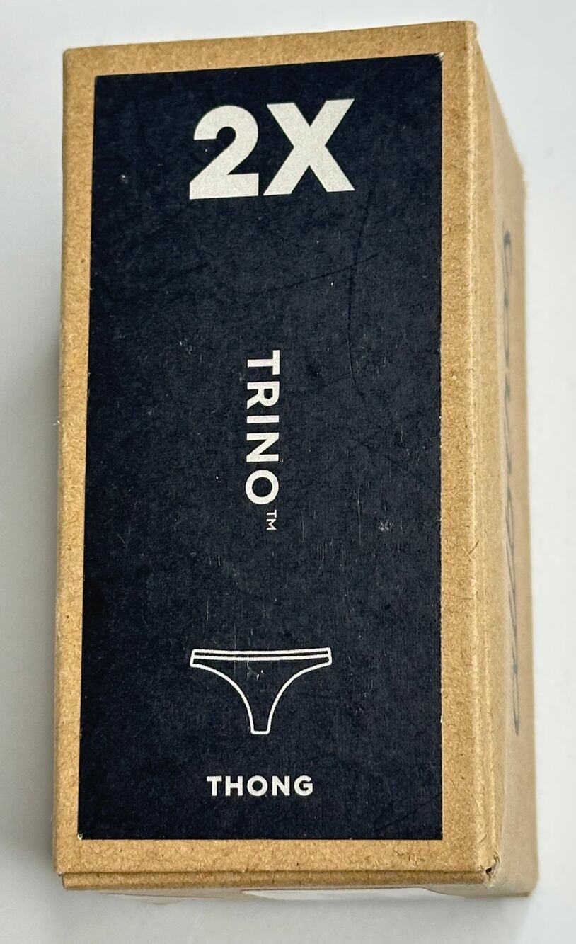 Allbirds Trino Thong Panty Black 2X NWT Eucalyptus Merino Wool Discontinued 2XL